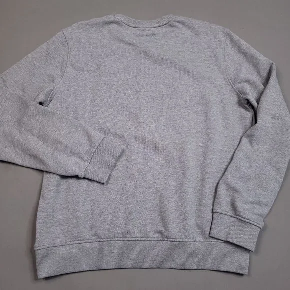 Karl Lagerfeld Big Logo Crew Neck Ribbed Sweatshirt Designer Preppy Large - Picture 2 of 9